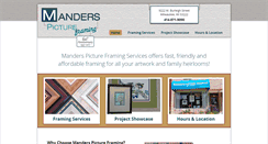 Desktop Screenshot of mandersframing.com